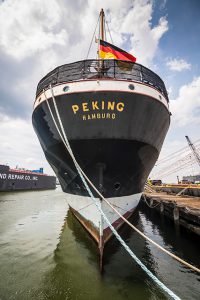 Das stolze Heck des Flying-P-Liners „Peking“. Foto: Jan Sieg