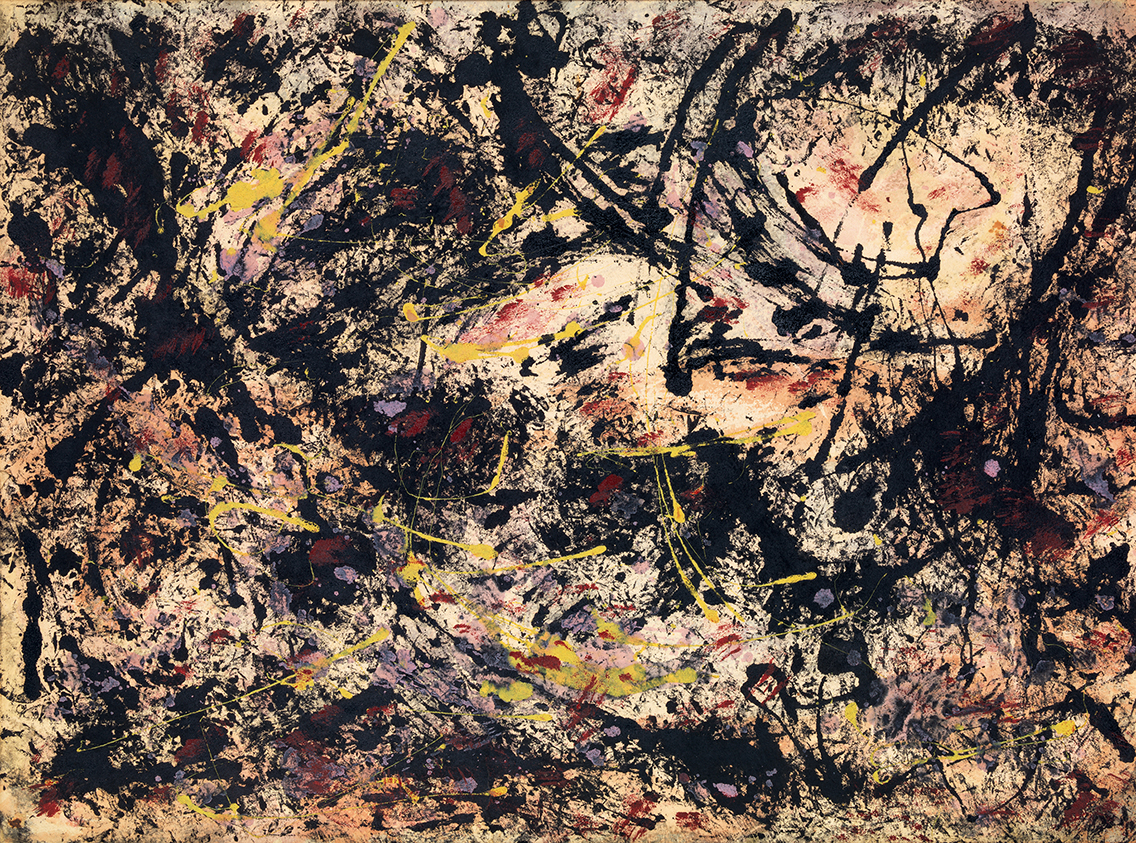 Jackson Pollock: Painting B, um 1950; Louisiana Museum of Modern Art, Humlebæk, Dänemark Schenkung The Joseph and Celia Ascher Collection, New York; © Pollock-Krasner Foundation / VG Bild-Kunst, Bonn 2019