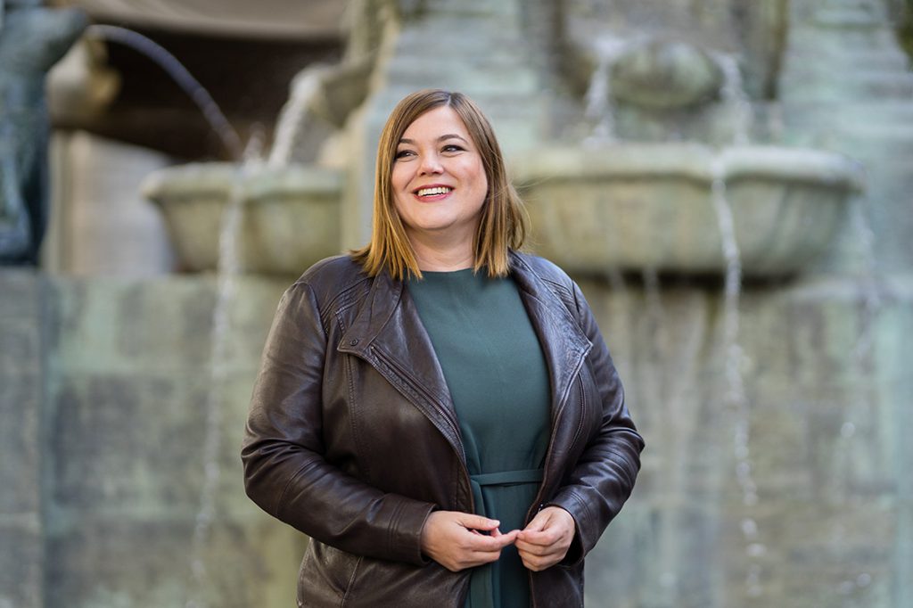 Katharina Fegebank, Senatorin für Wissenschaft, Forschung und Gleichstellung: „Die Hafenwirtschaft ist ja die Herzkammer unseres wirtschaftlichen Erfolgs. Es ist wichtig, auch ihre Belange und Sorgen zu hören.“ © GRÜNE Hamburg