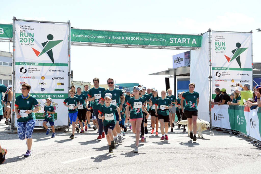 HCB Run Start 2019 am Terminal1 , Cruise Center HafenCity. © BMS Die Laufgesellschaft mbH