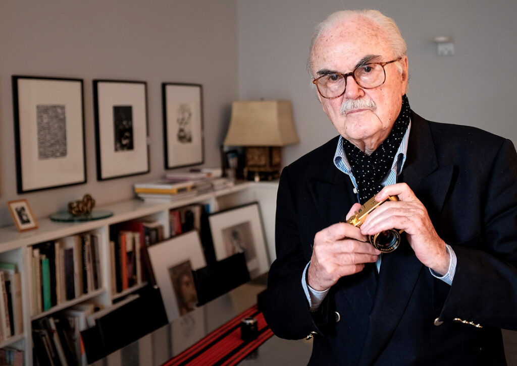 Der Fotograf F. C. Gundlach, aufgenommen am 01.07.2016 in Hamburg in seiner Wohnung kurz vor seinem 90. Geburtstag. © picture alliance/dpa | Axel Heimken