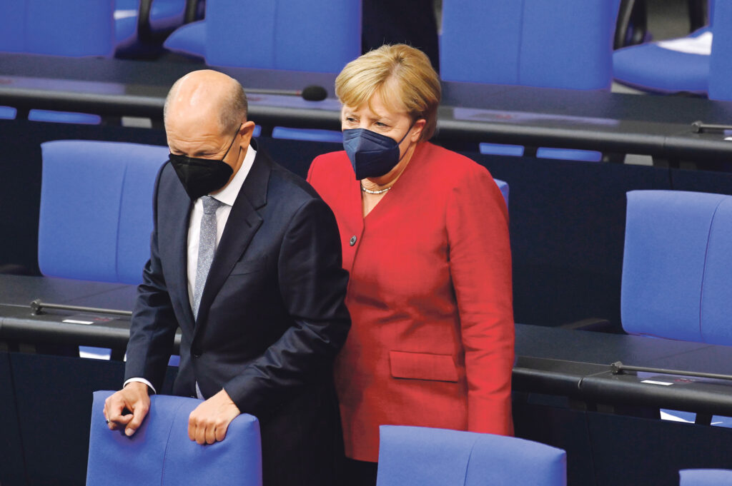 Wachwechsel mit Angela Merkel? Schafft es Vizekanzler Olaf Scholz als Frontmann ins Kanzleramt? © Picture Alliance | Frederic Kern