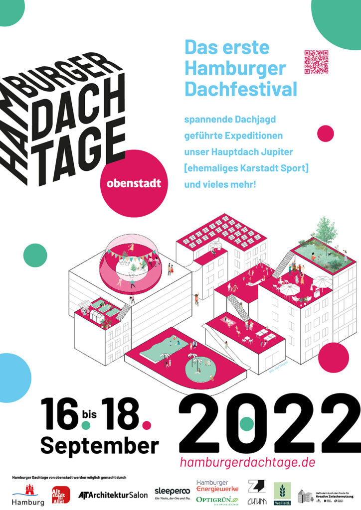Plakat der Hamburger Dachtage von 16.-18. September 2022. © obenstadt