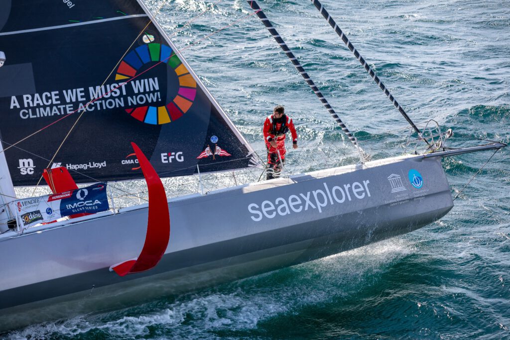 Bootsbauer Boris Herrmann: „Eine neue IMOCA-Yacht zu bauen war wirklich ein Traum von mir. Alles, was ich von meiner vorherigen Weltumseglung beim Vendée-Globe-Rennen gelernt habe, nun in die Konzeption und den Bau einer neuen Yacht zu stecken und diese so stark und so schnell wie möglich zu machen, ist unglaublich und surreal gewesen.“ © Jean-Marie Loriot | Malizia